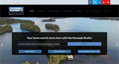 Desktop Screenshot of northwoodsrealty.com